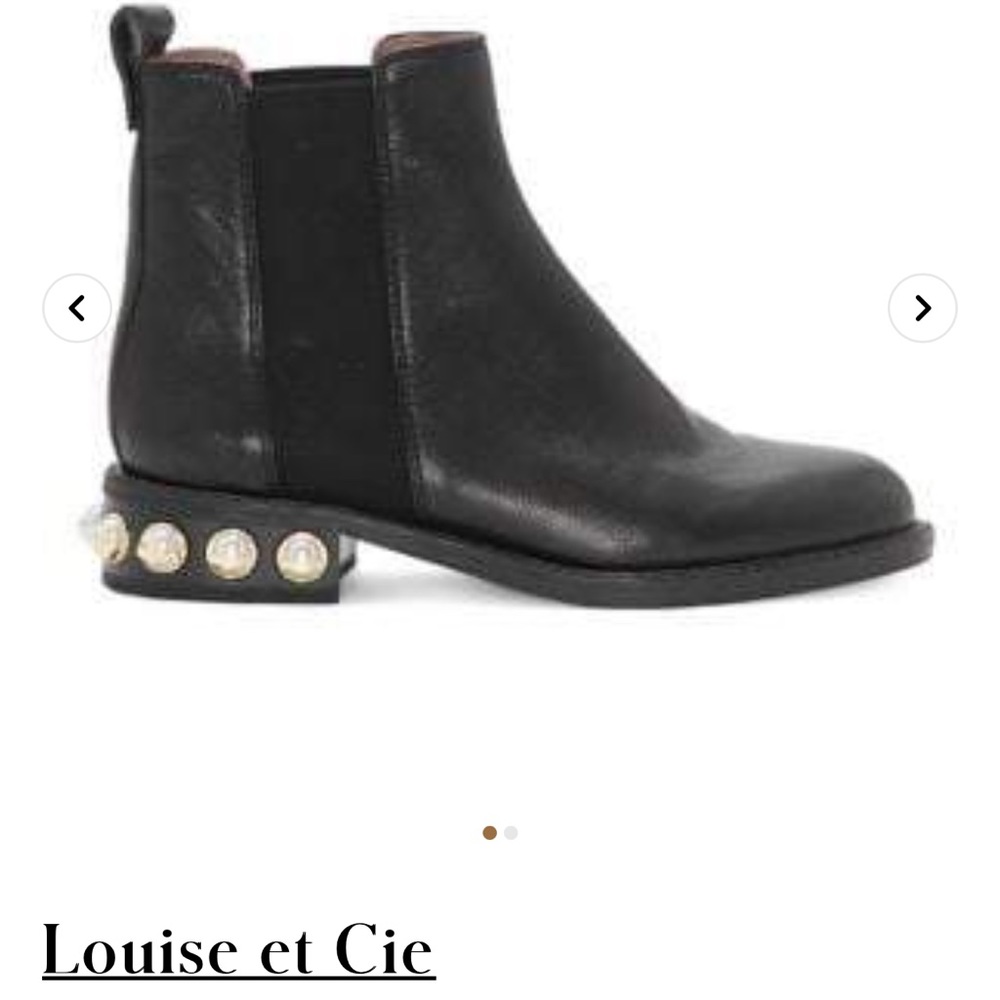 Valtina Faux Pearl Heel Booties